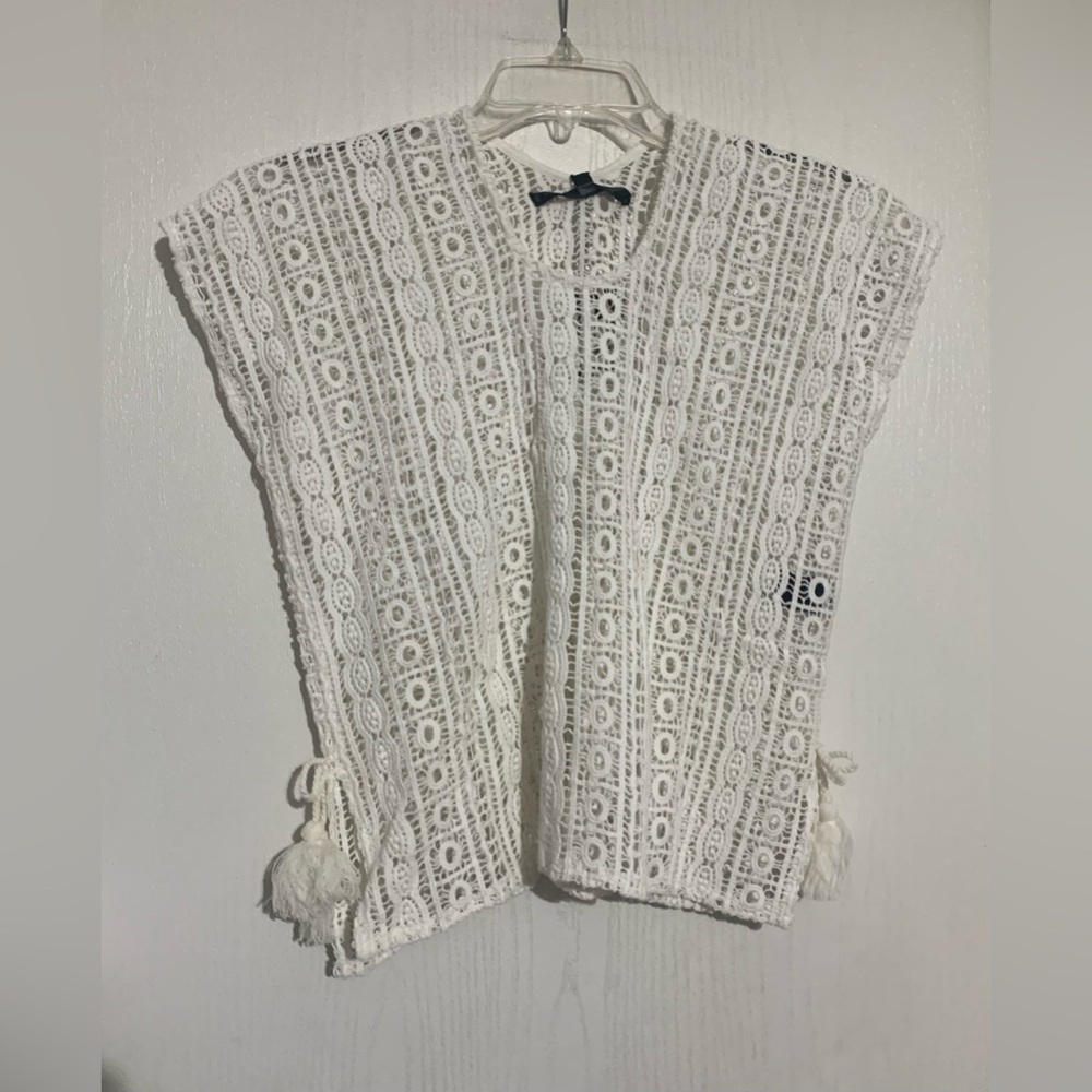 America & Beyond Ariel Crochet Lace Kaftan NWT